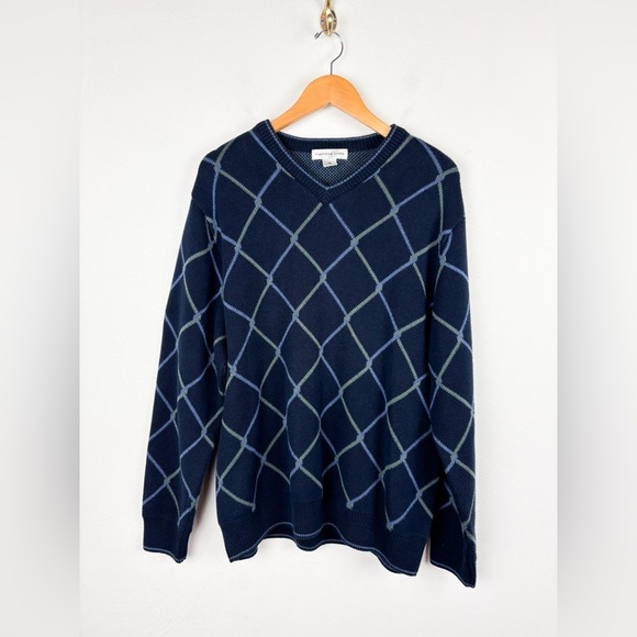 VTG 90s Cypress Links Men’s Grandpa Sweater Sz 44 (XL) - Picture 1 of 4